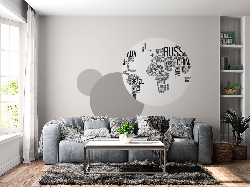 Typografische wereldkaart