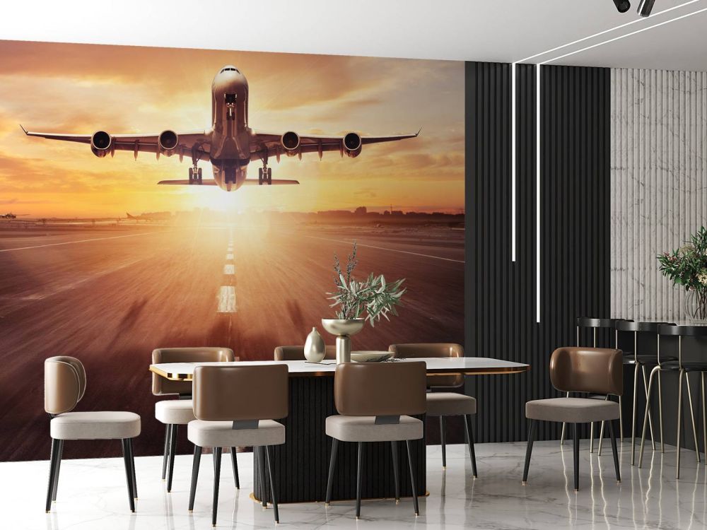 Fotobehang vliegtuig