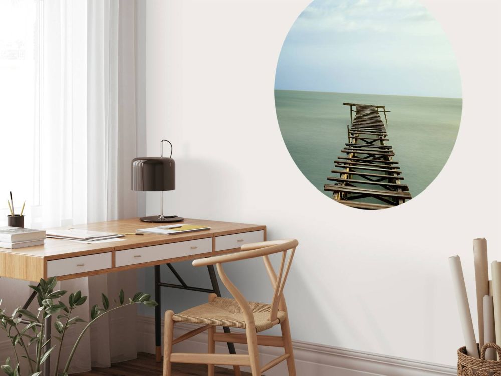 Oude houten steiger