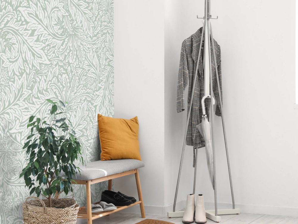 Morris Florals & Leaves - salie groen