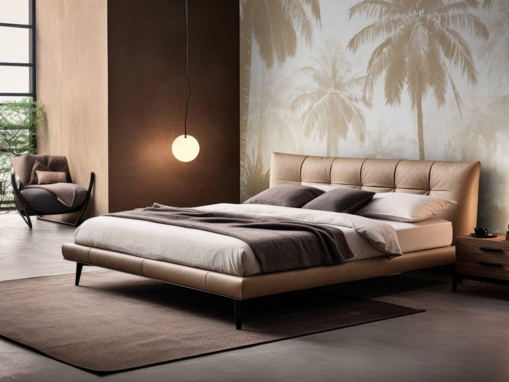 Nevelige Palmwoud, taupe