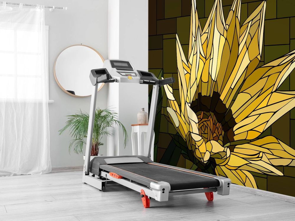 Bloeiende gele gazania