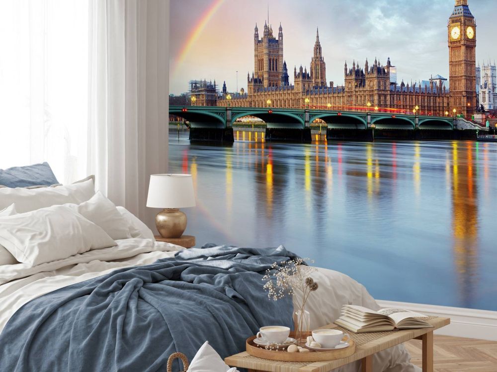 Regenboog boven Londen