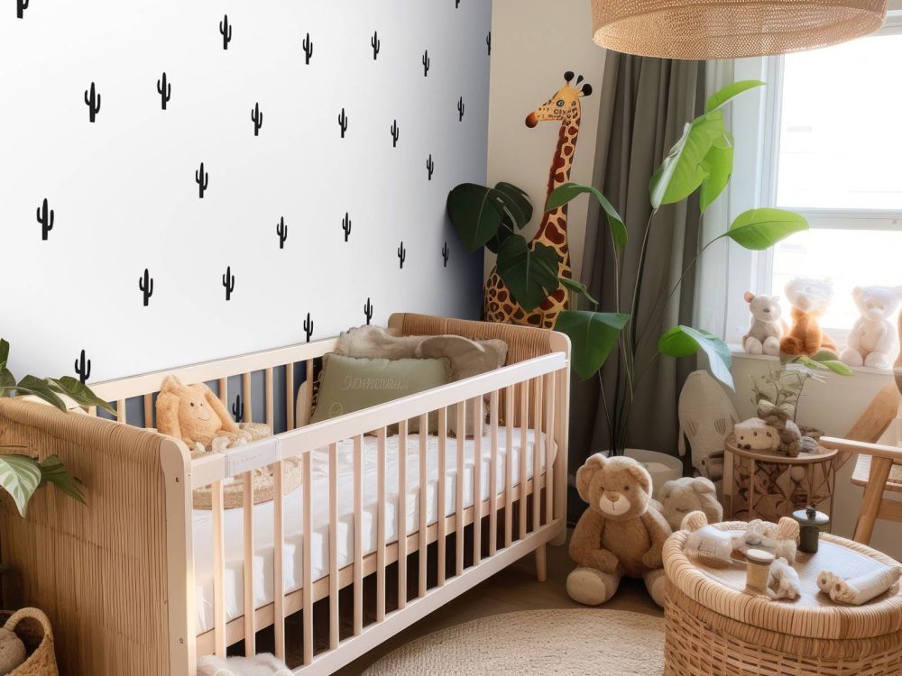 Cactussen in zwart-wit