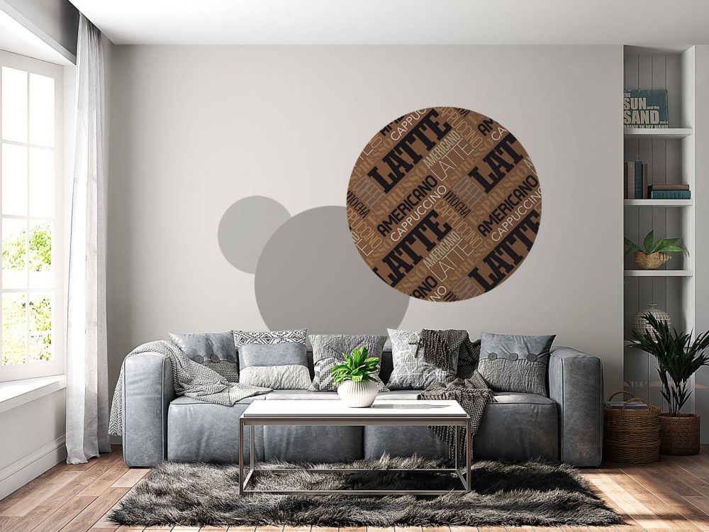 Behang met koffie teksten