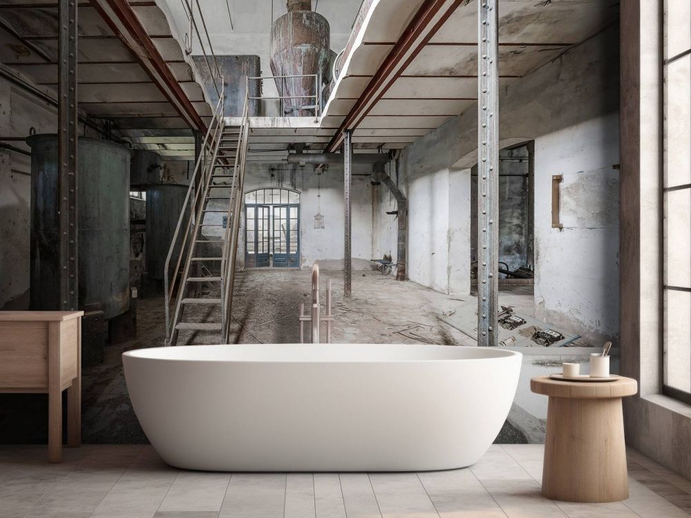 Verlaten oude fabriekshal