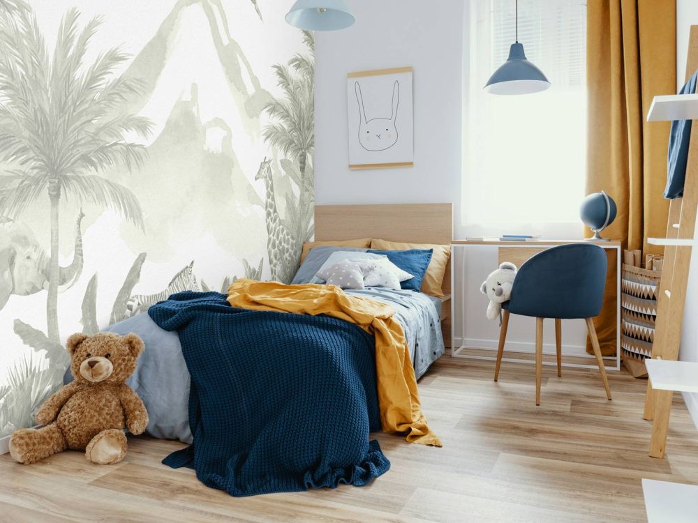 Jungle dieren in groen