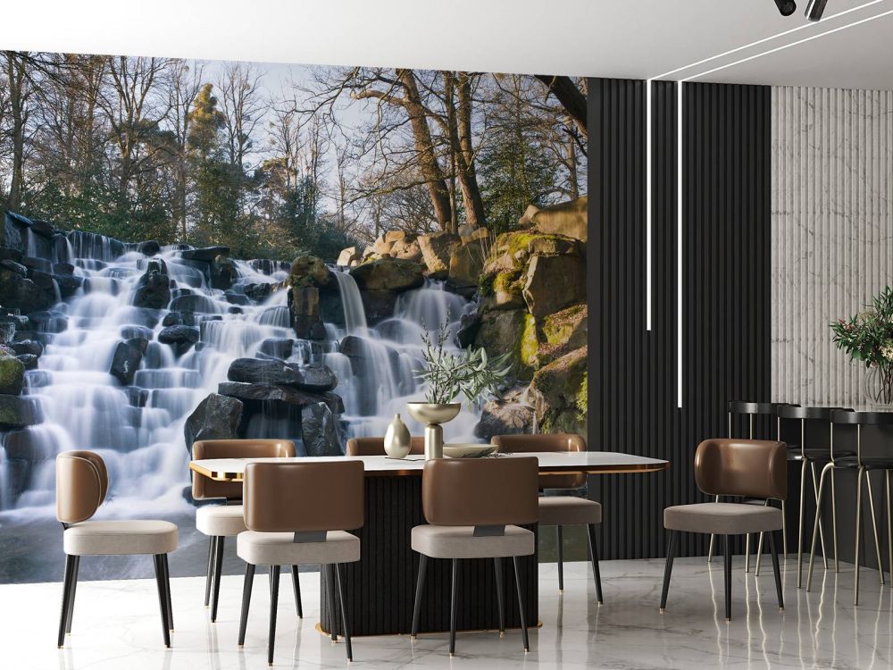 Waterval in de winter