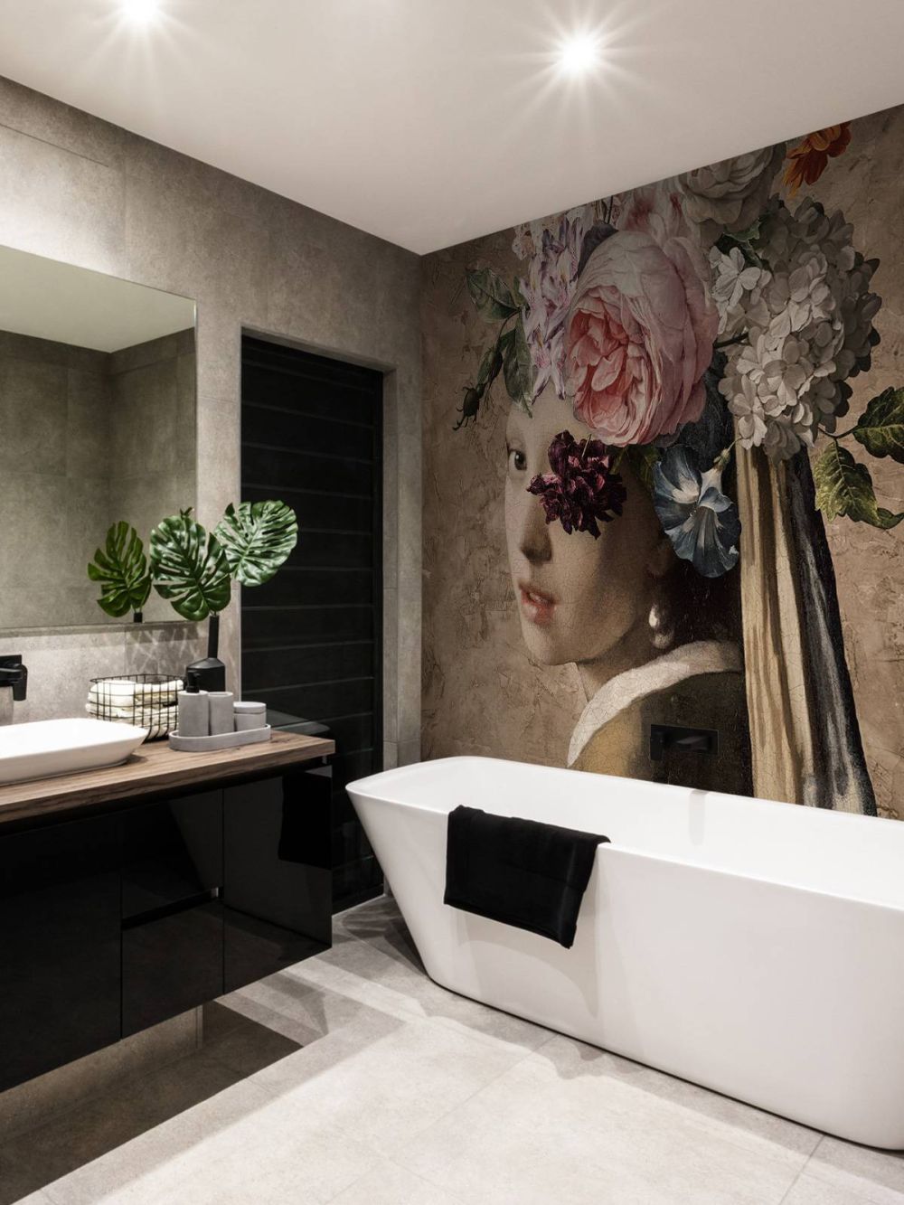 Meisje met de parel - flower design