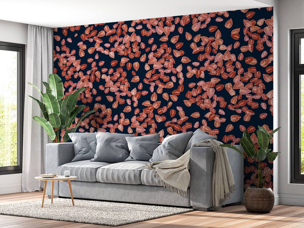 Kleine blaadjes roest op midnight blue