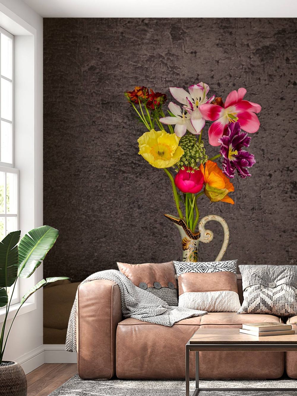Bloemen in klassieke vaas