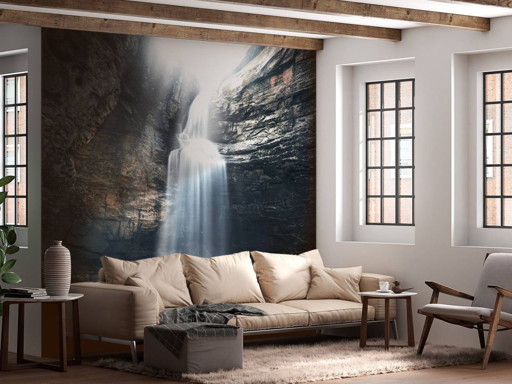 Grot met waterval