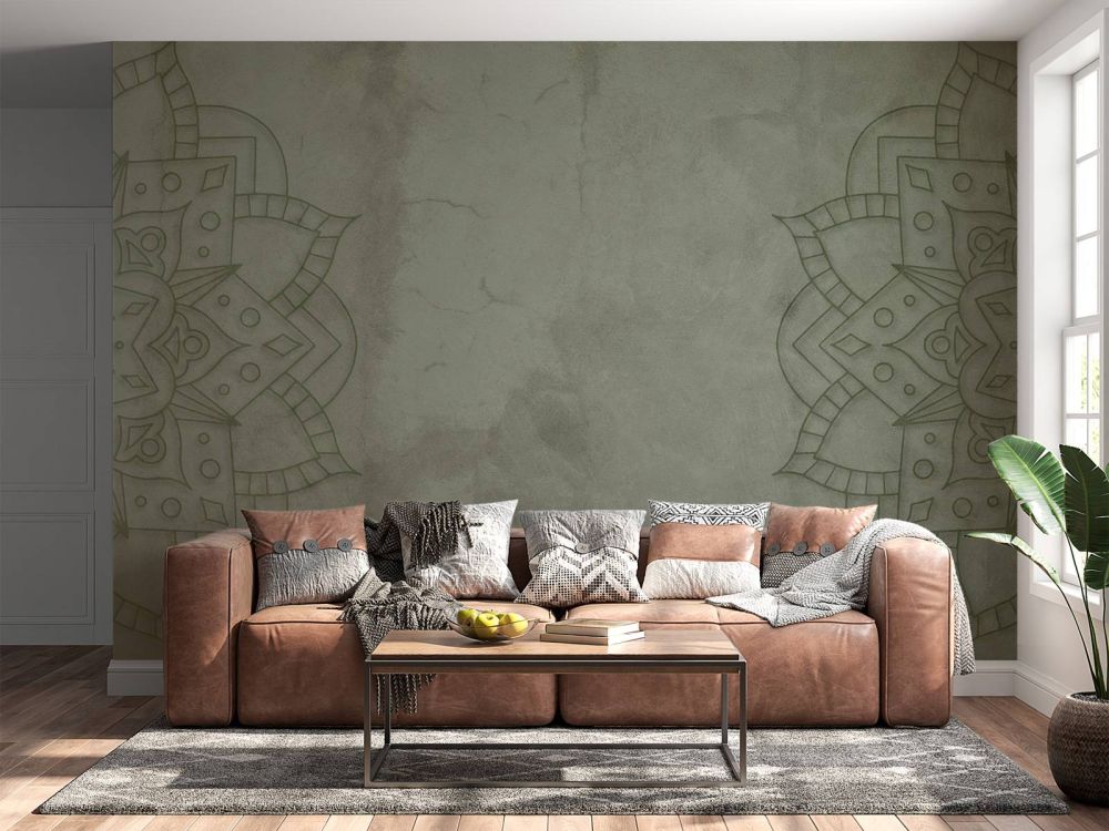 Groene Verweerde Mandala