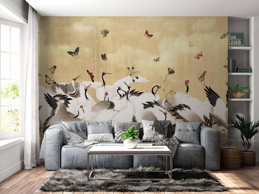 Golden Dance of Cranes