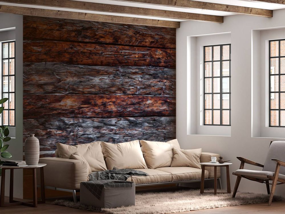 Ruw donker hout