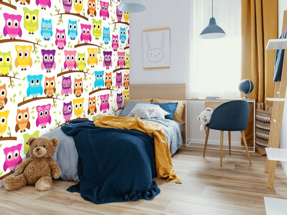 Gekleurde uiltjes