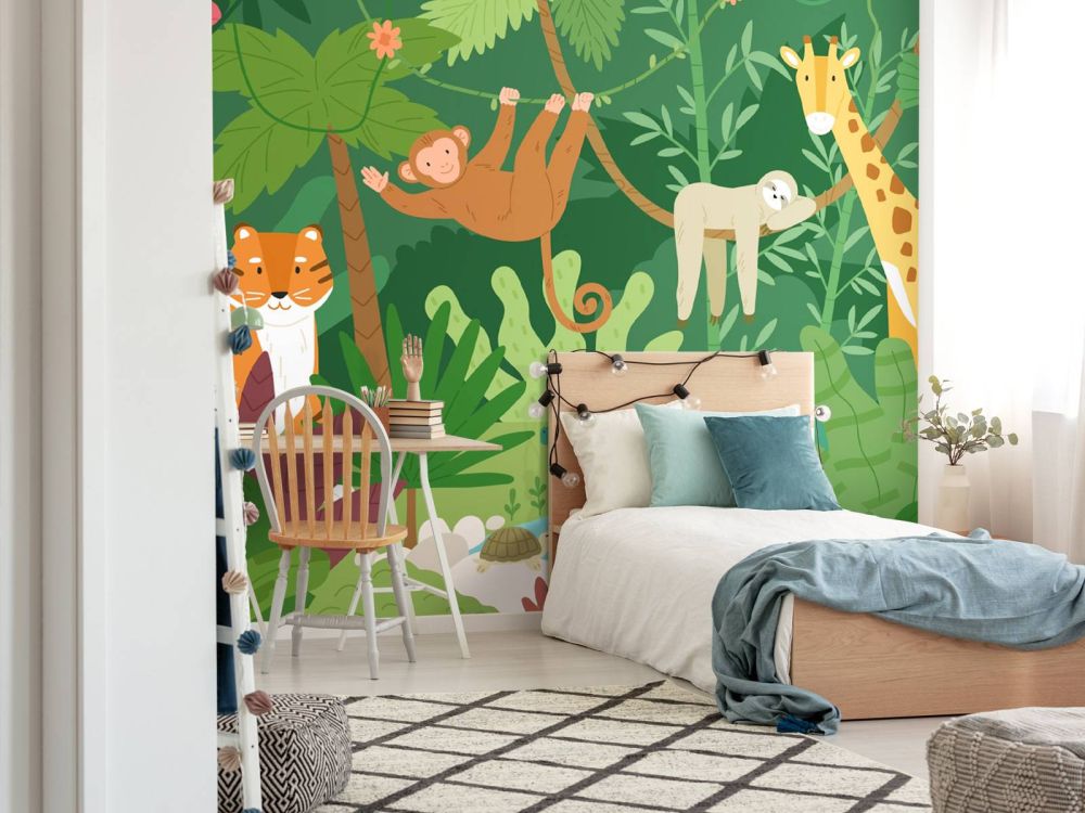 Blije jungle dieren
