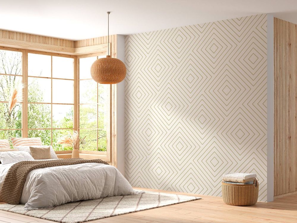 Chevron patroon, wit