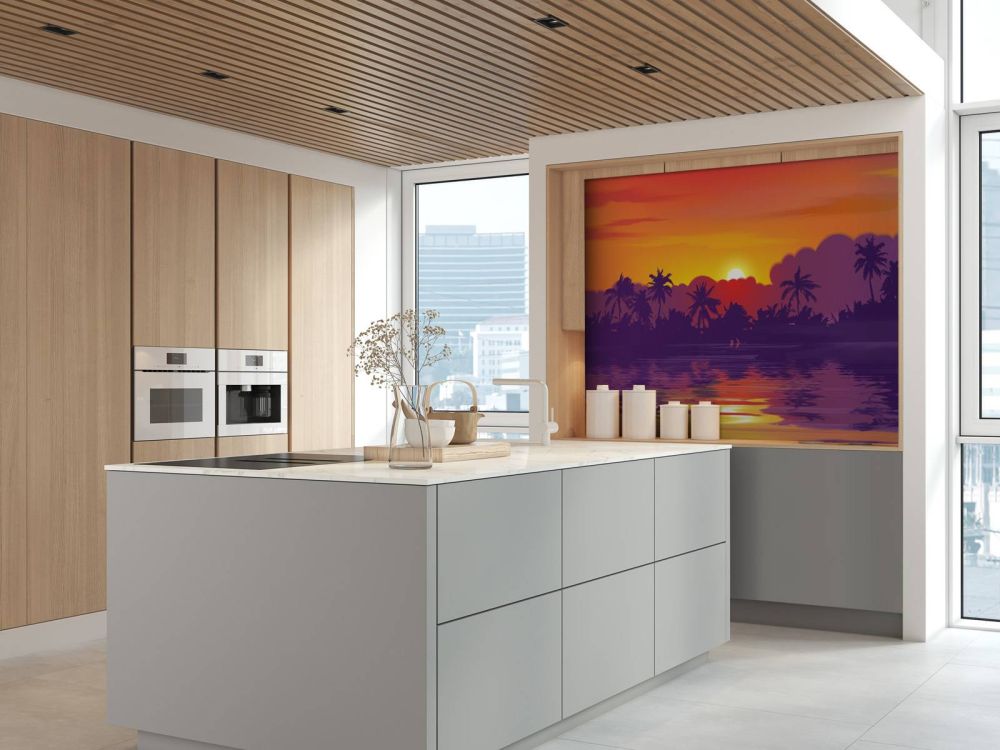 Gekleurde zonsondergang