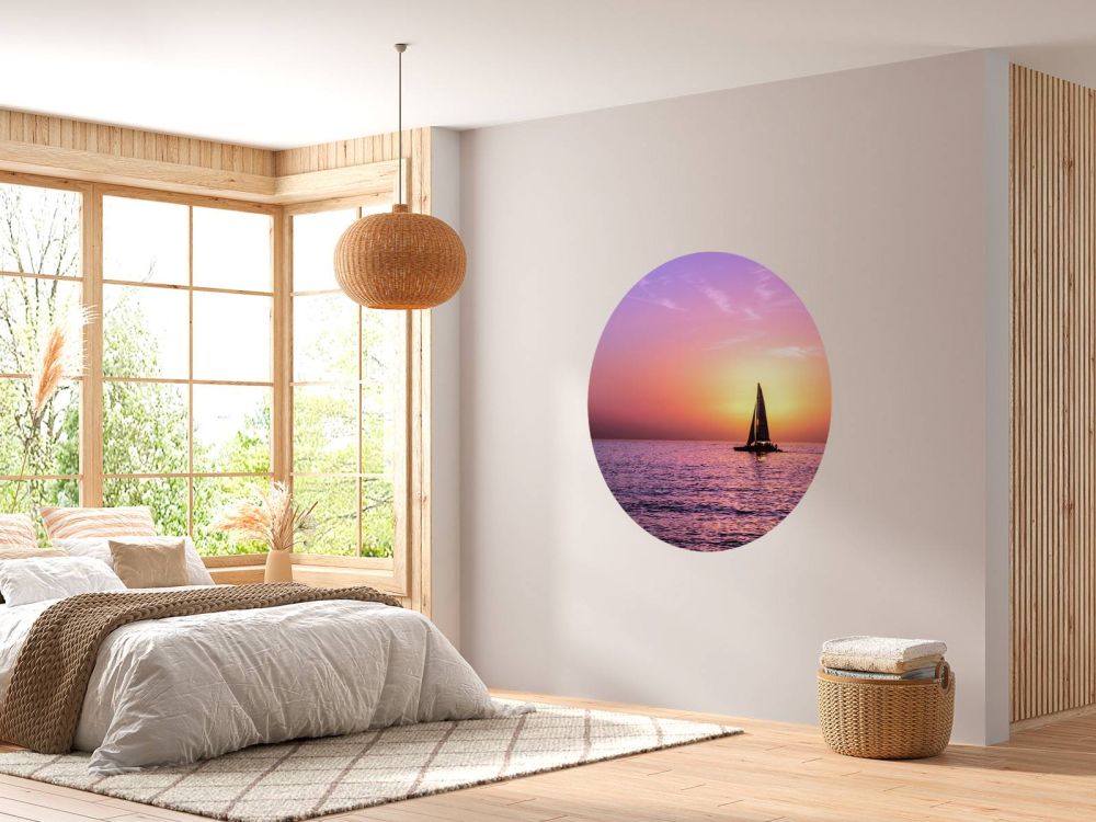 Silhouette zeilboot