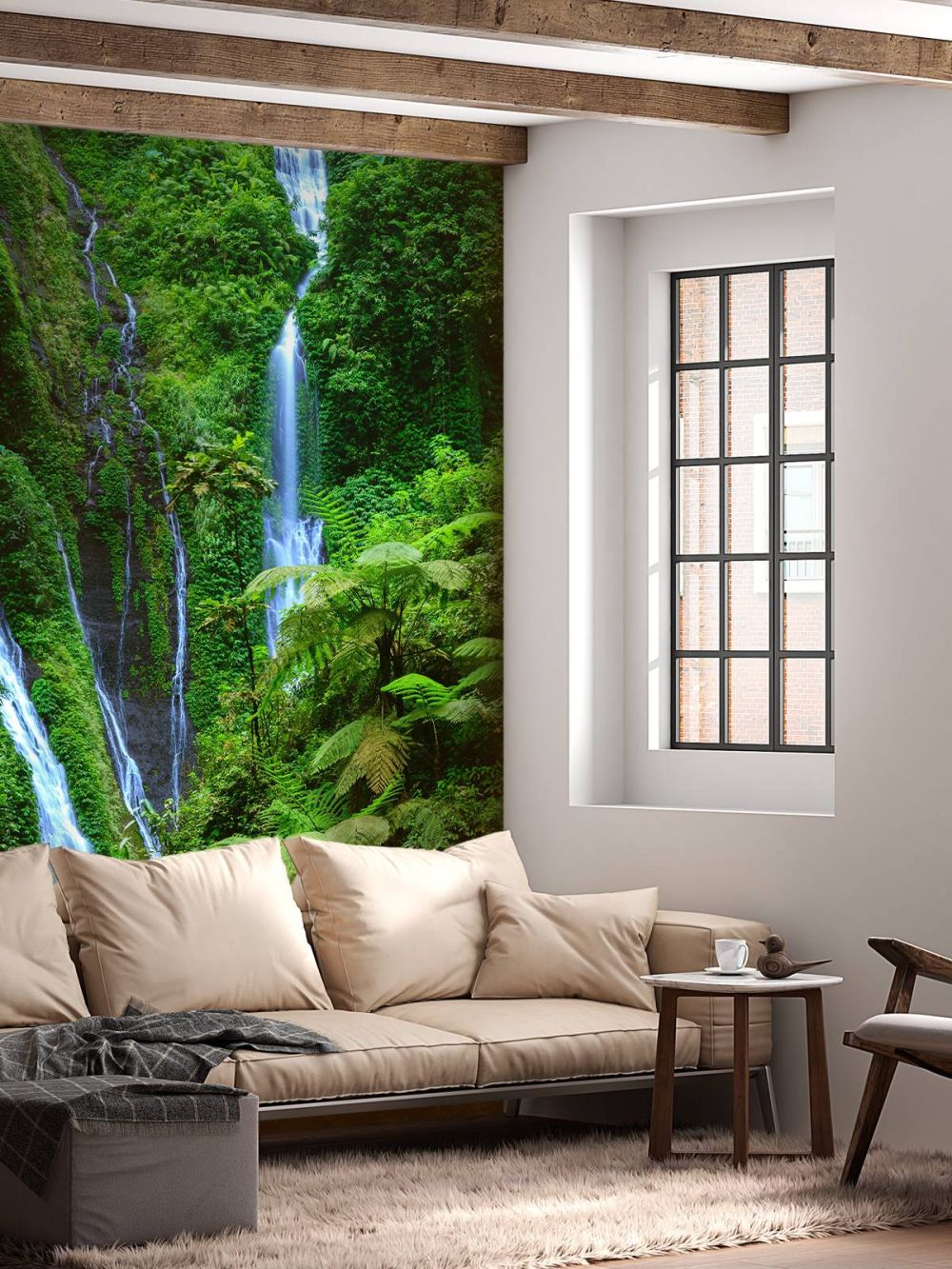 Groene jungle en watervallen