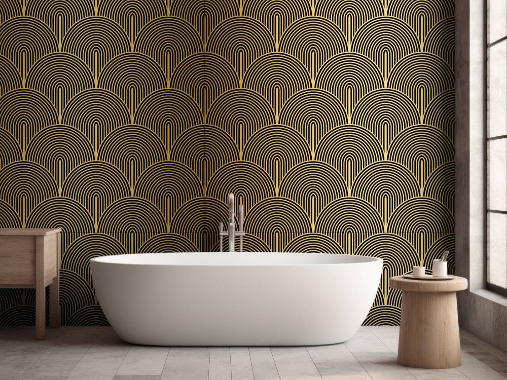 Art deco behang