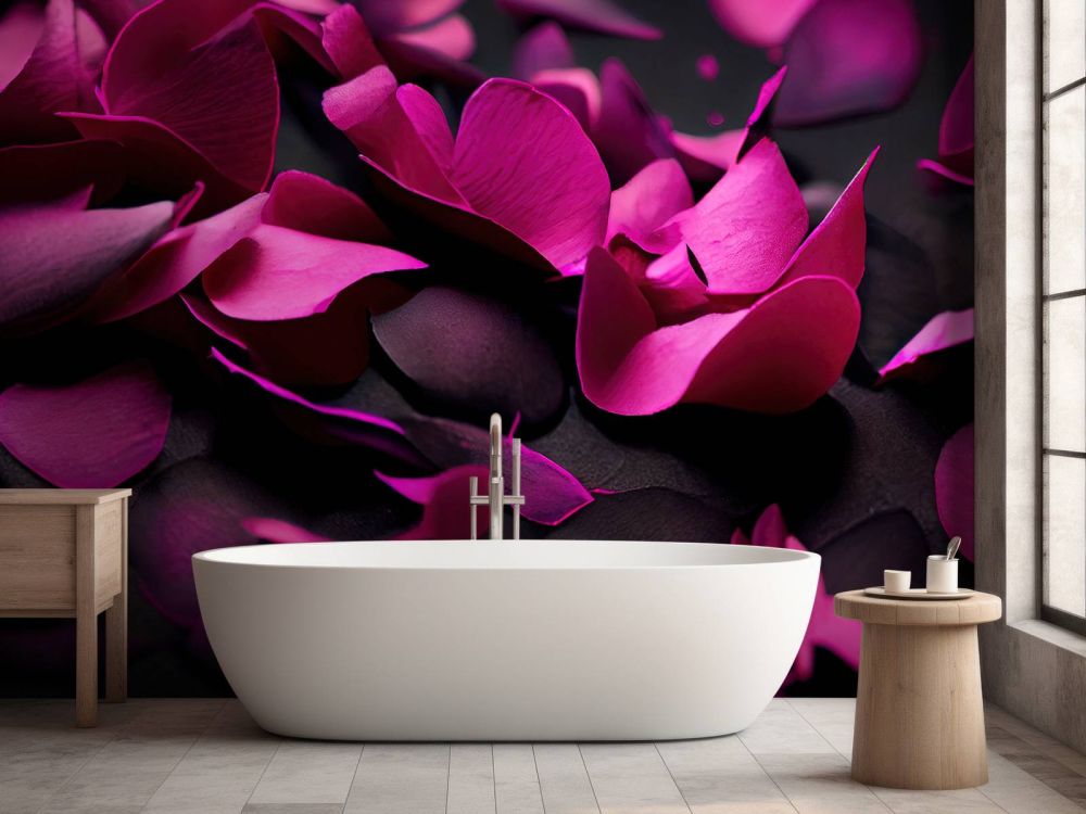 Donker roze hortensia's
