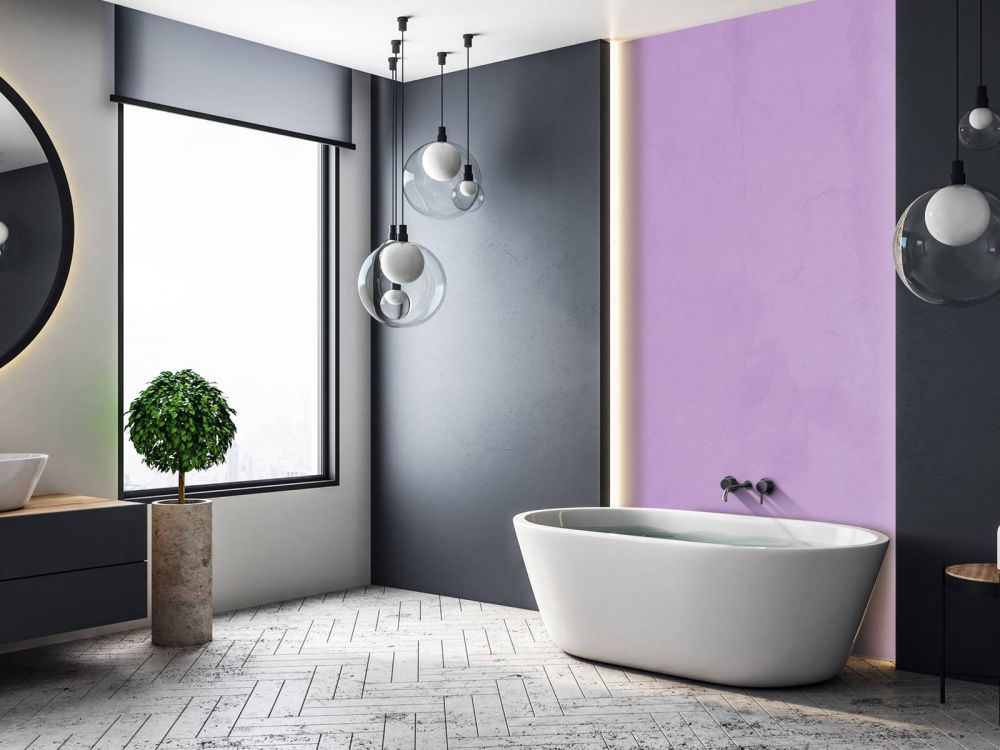 Pastel paars beton