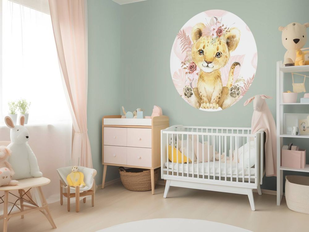 Roze jungle leeuwin baby