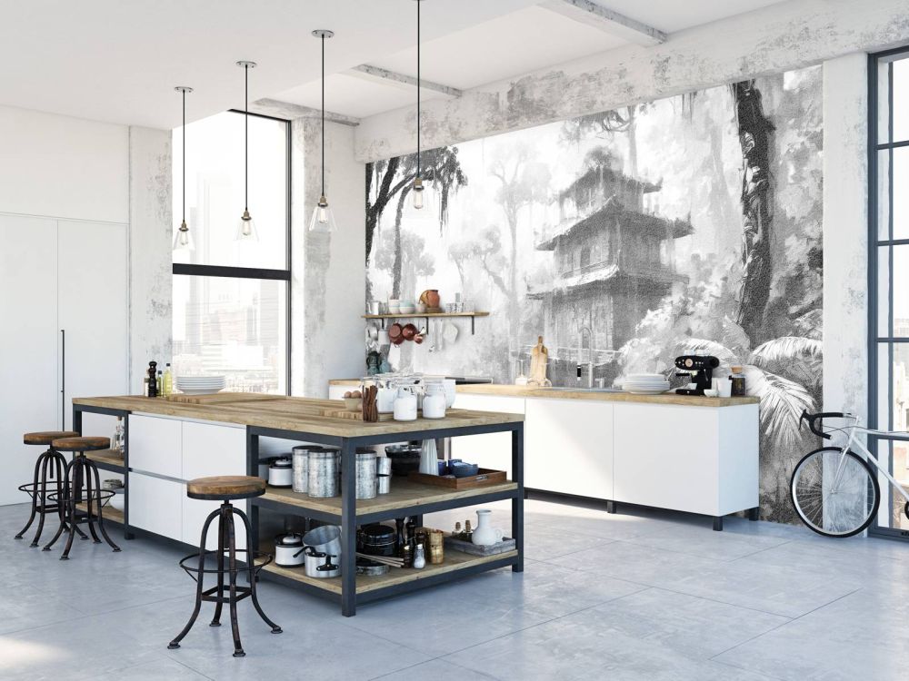 Verborgen hut in Mistig Woud