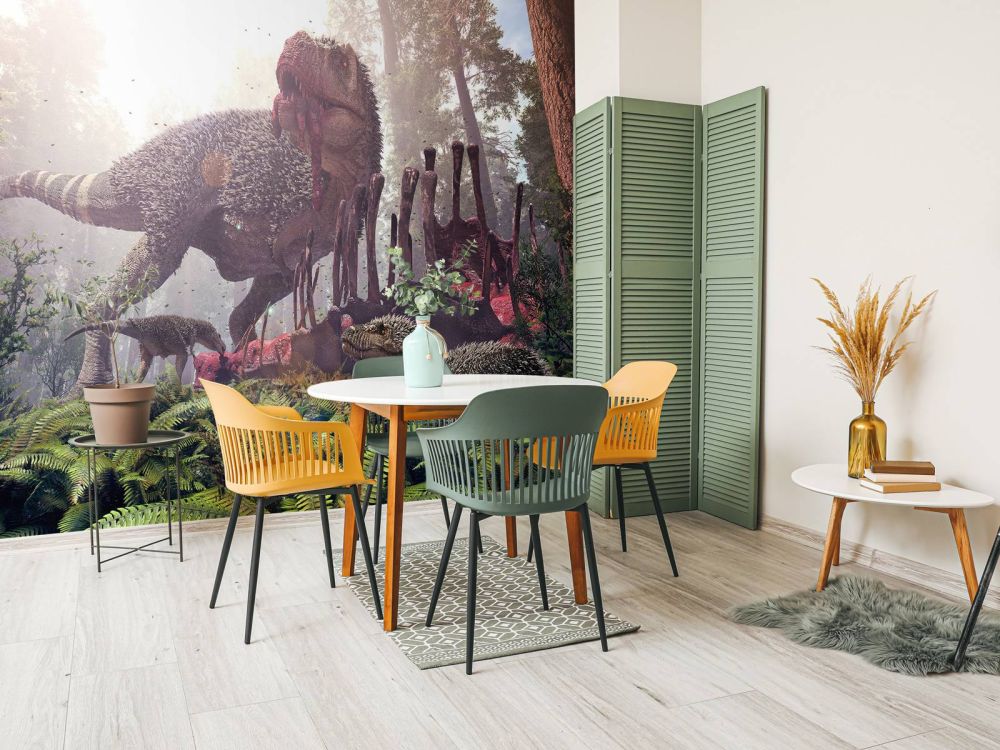 Tyrannosaurus Rex en haar jongen