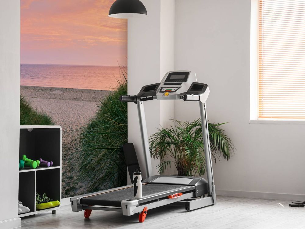 Duin doorgang met zonsopkomst