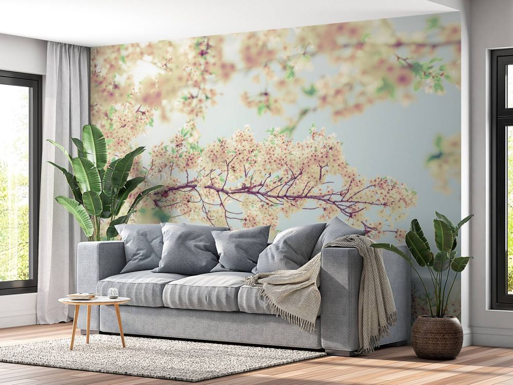 Bloesembloemen met vintage look