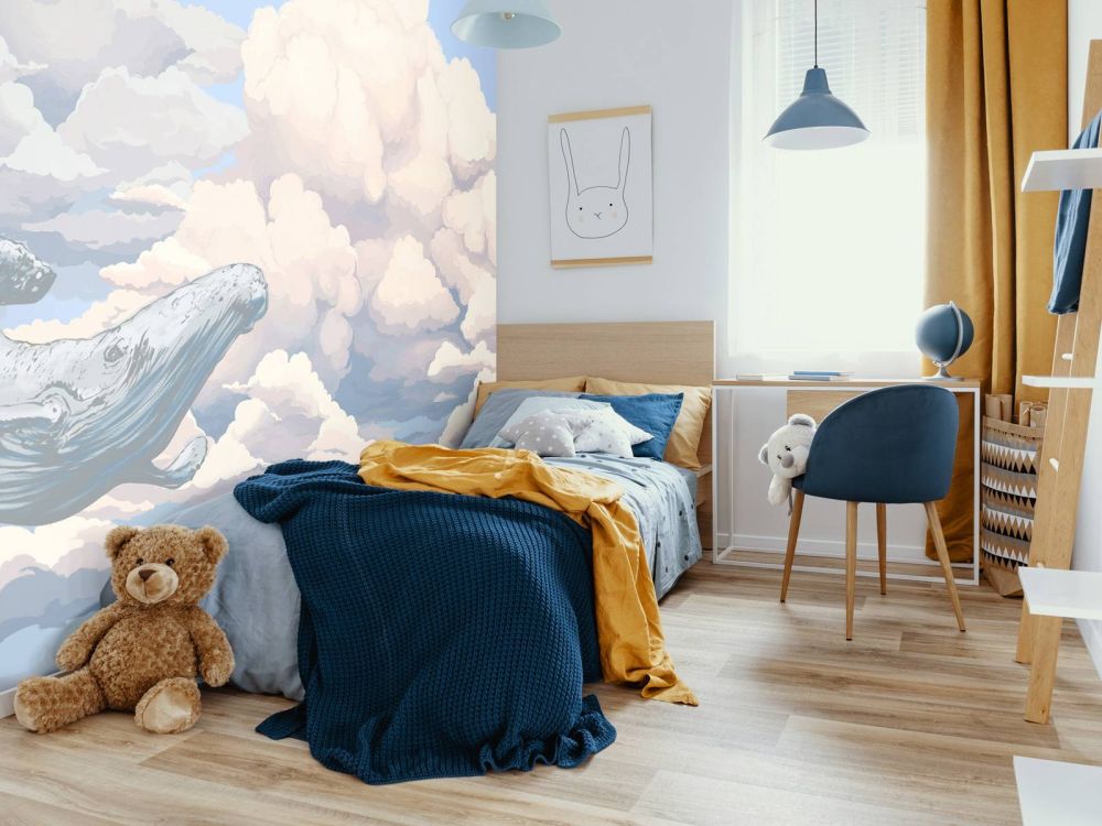 Walvis in de wolken