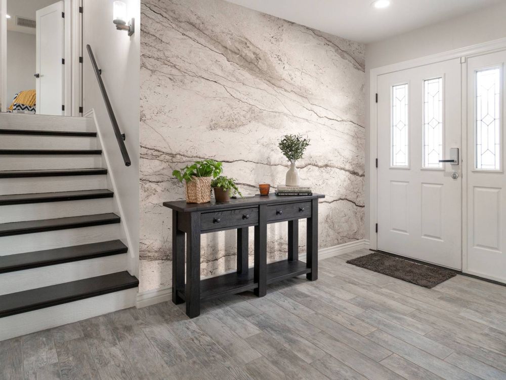 Gedetailleerd beige marmer