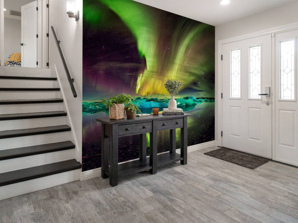 Noorderlicht in Jökulsárlón
