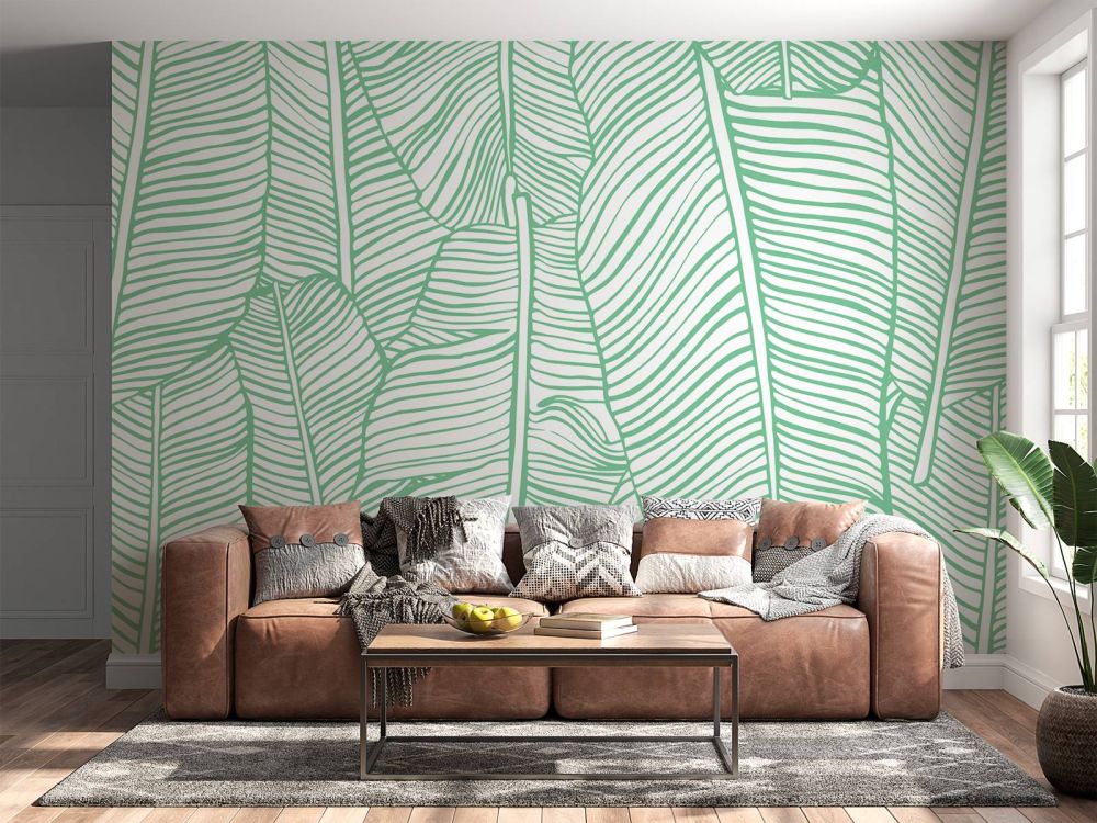 Bladpatroon groen