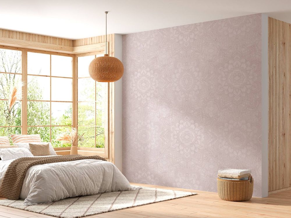 Boho Golden Mandala - blush roze