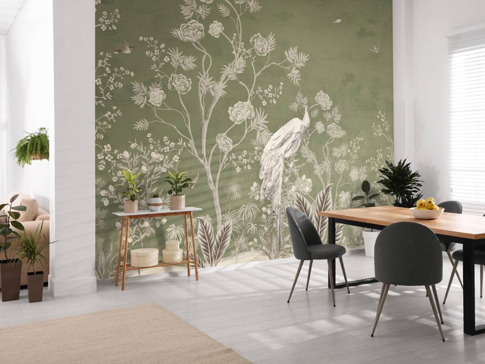 Pauwenrust in Groene Tuin