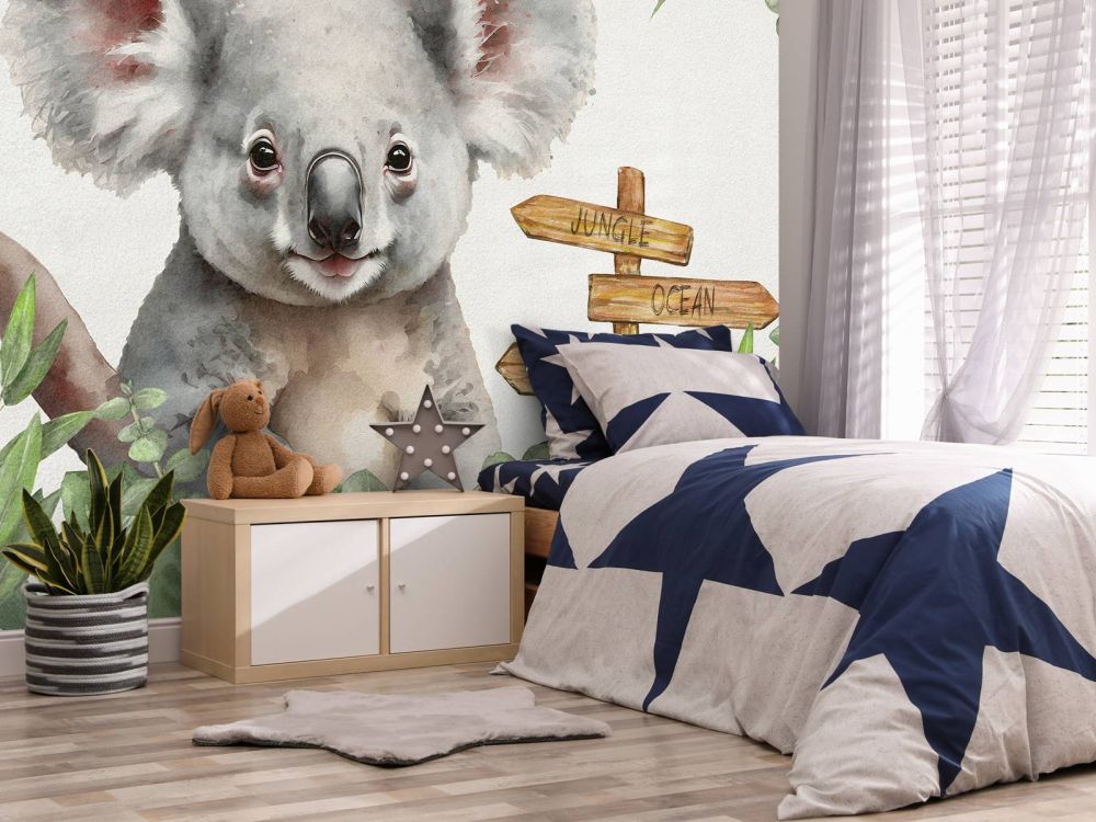 Baby koala in de jungle