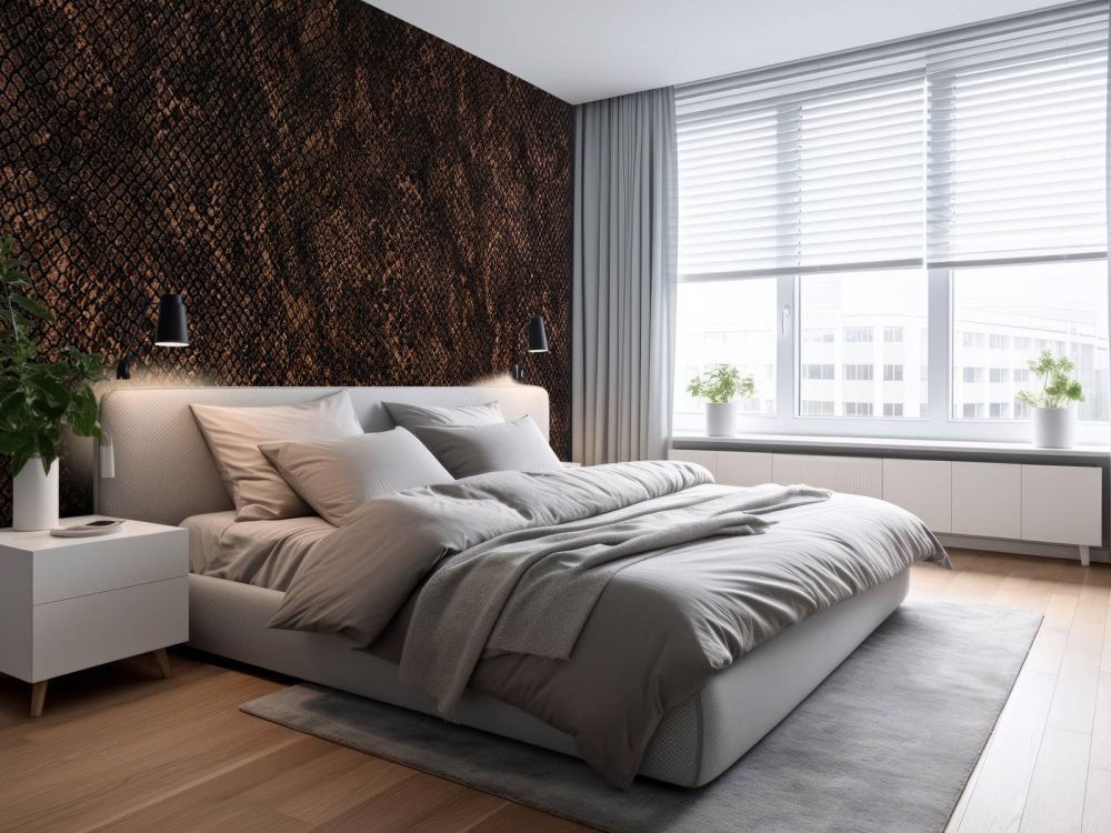Slangenhuid met koper kleur