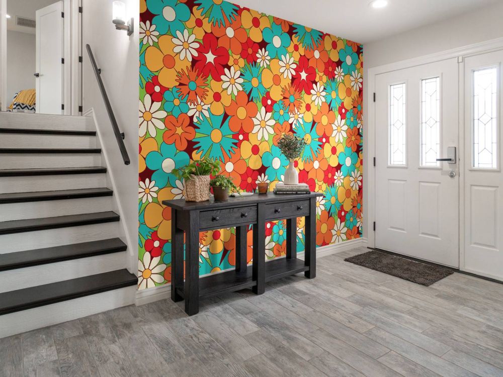Bloemen in vintage stijl