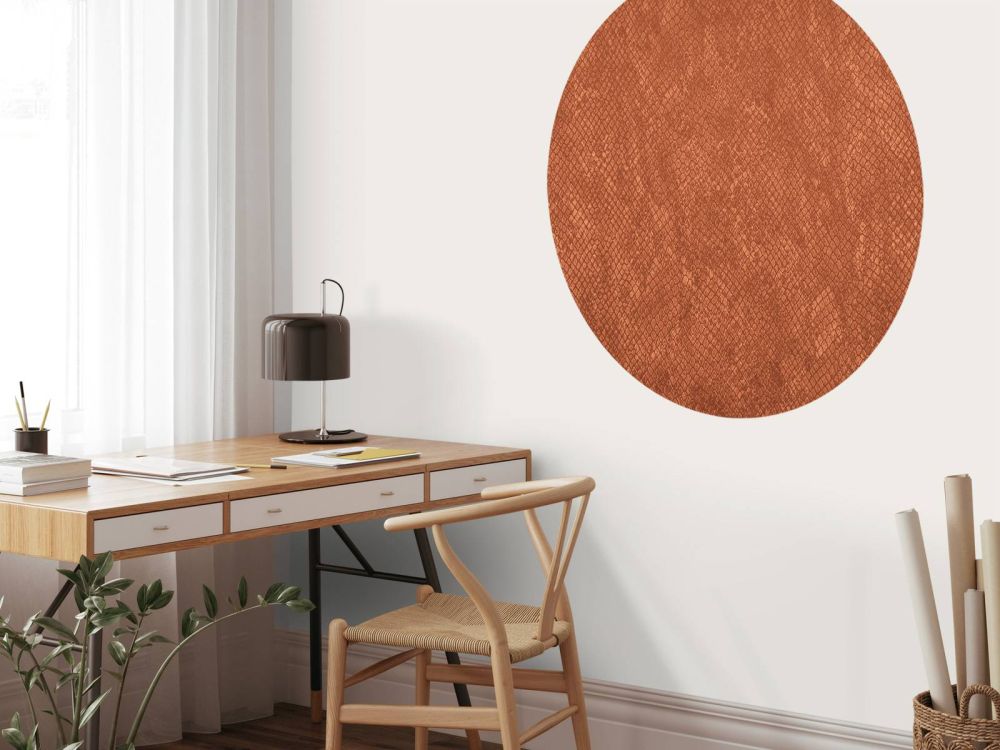 Slangen structuur in terracotta