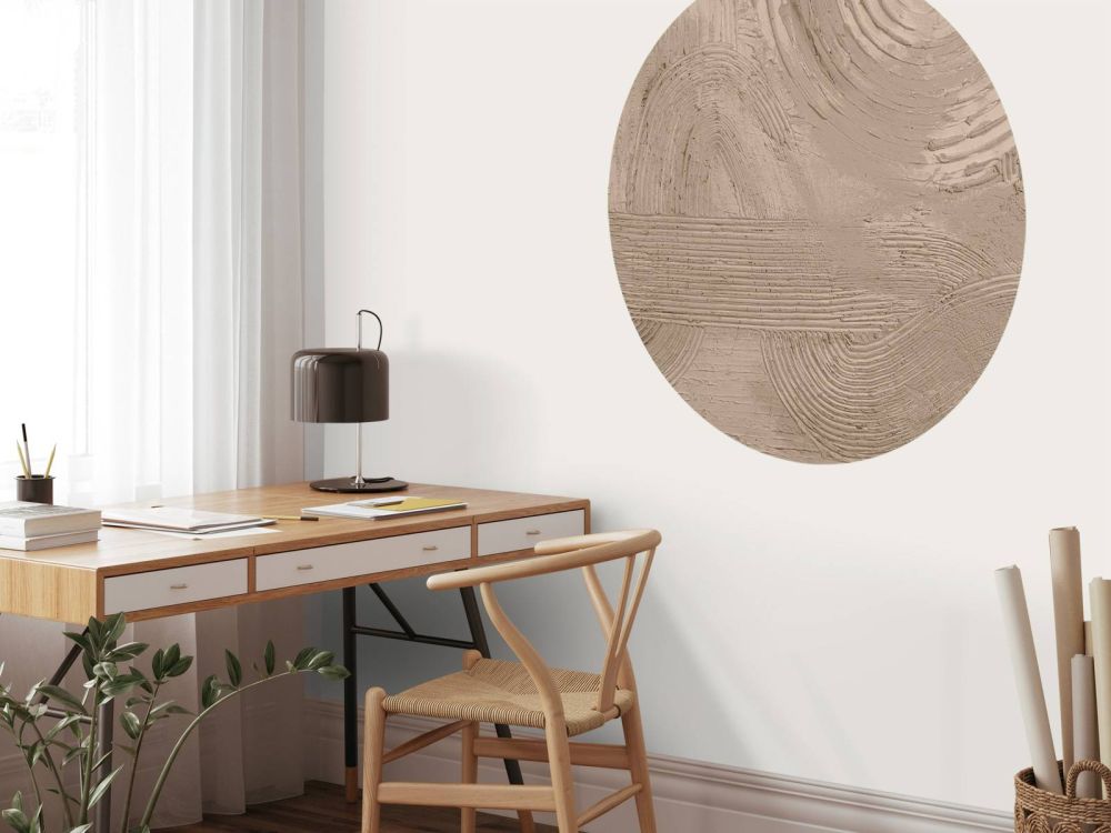 Structuren en vormen in taupe