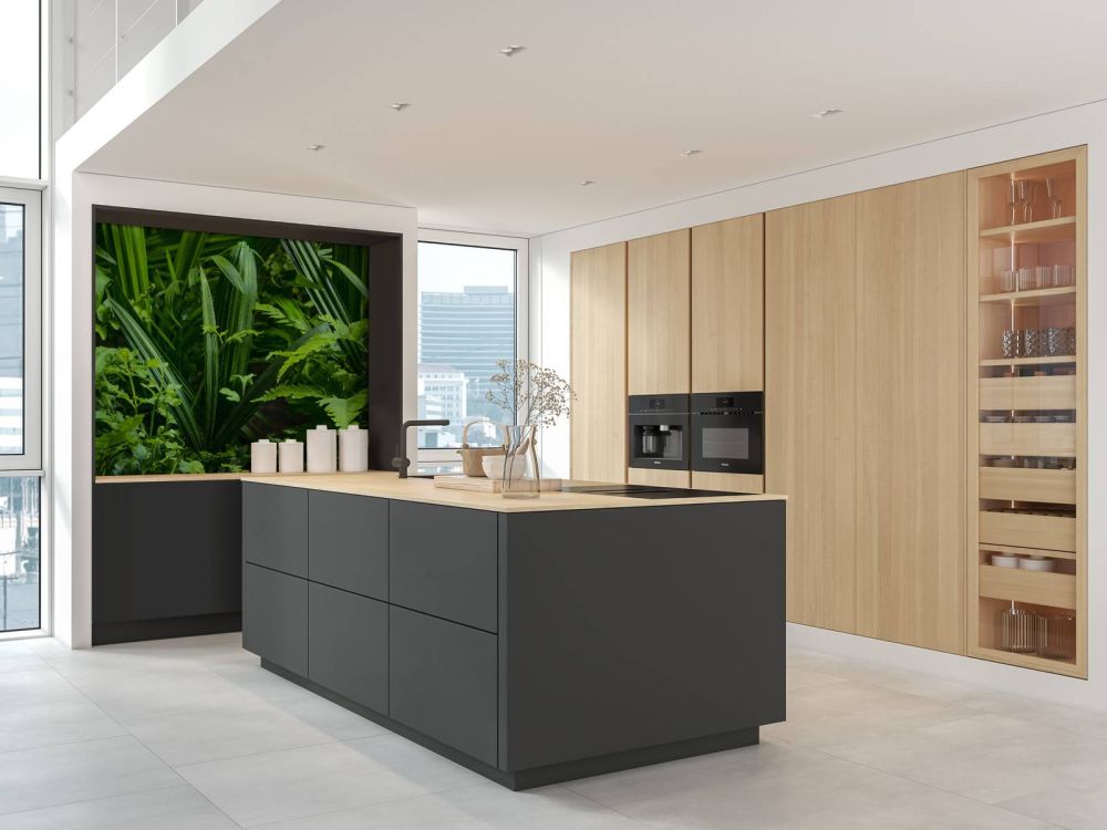 Panorama met planten