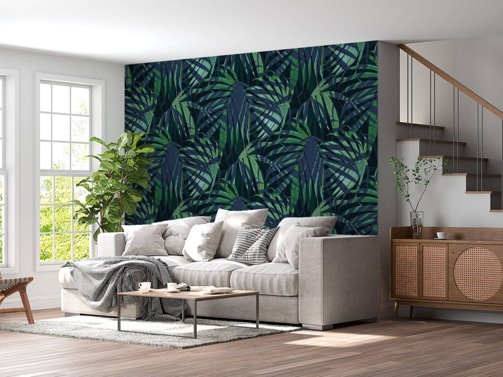 Groene palmbladeren