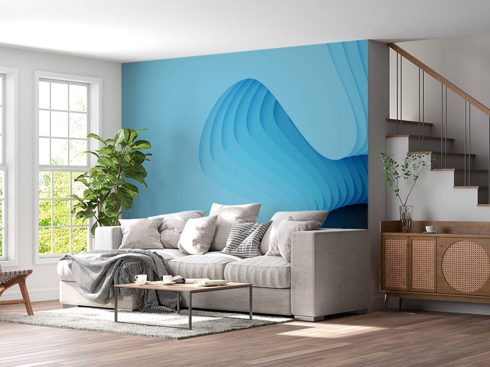 Abstract blauw