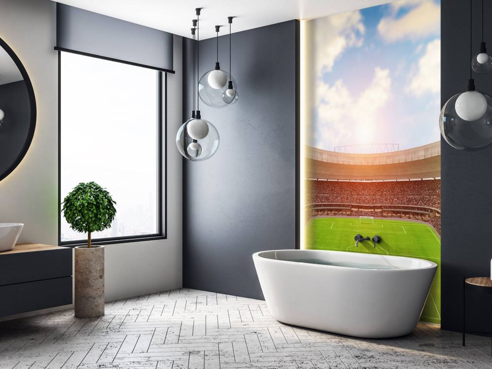 Gevuld voetbalstadion