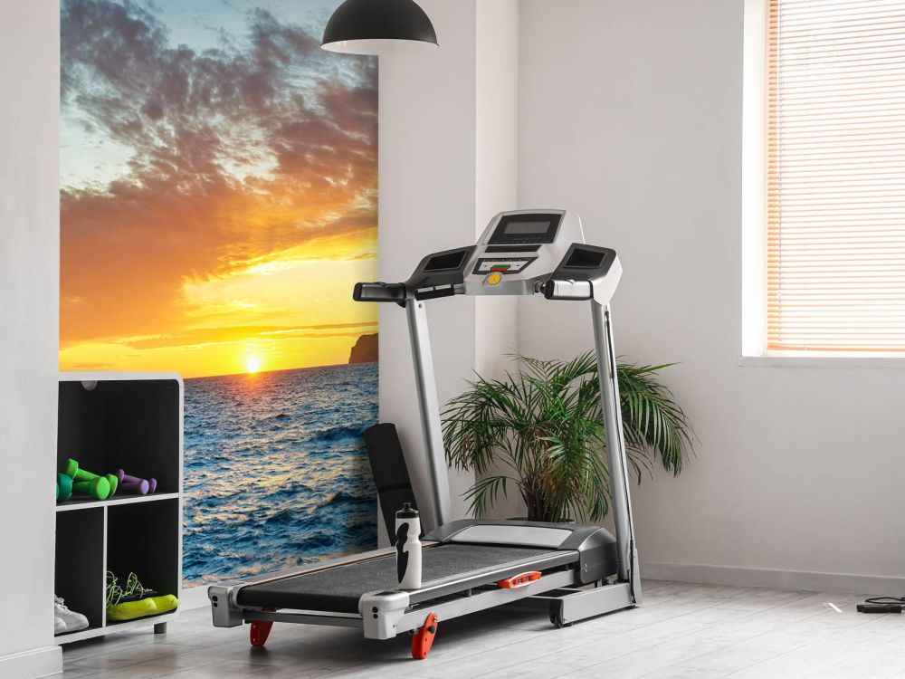 Zonsondergang op een eiland