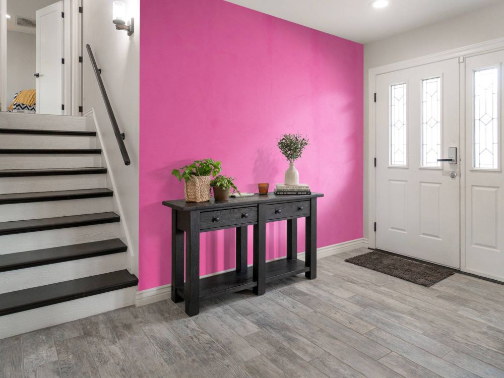 Fuchsia roze beton